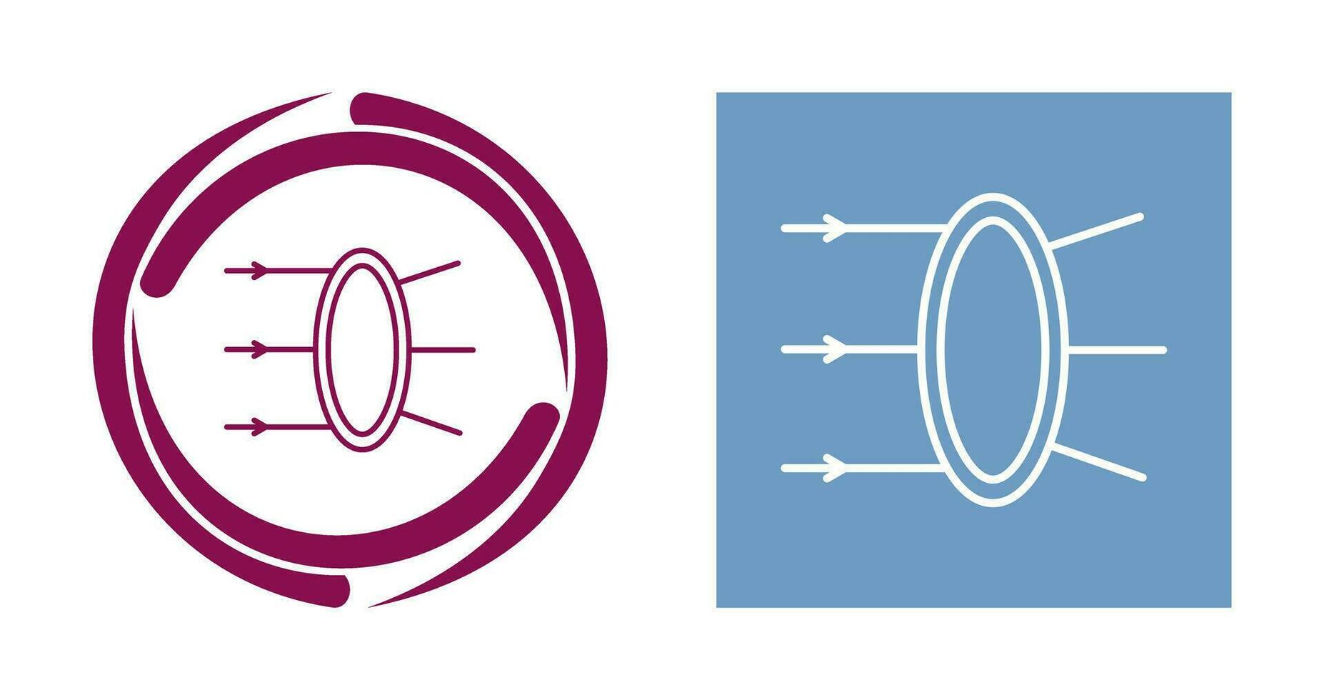 Refraction Vector Icon