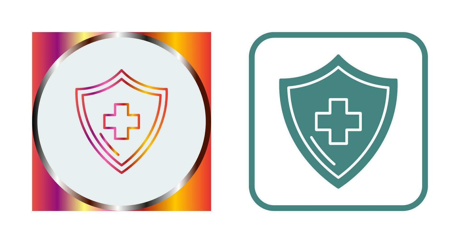 icono de vector de protección de la salud