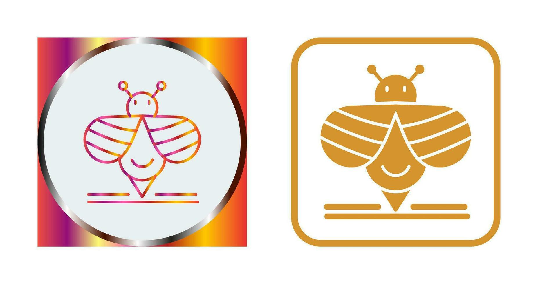 icono de vector de abeja