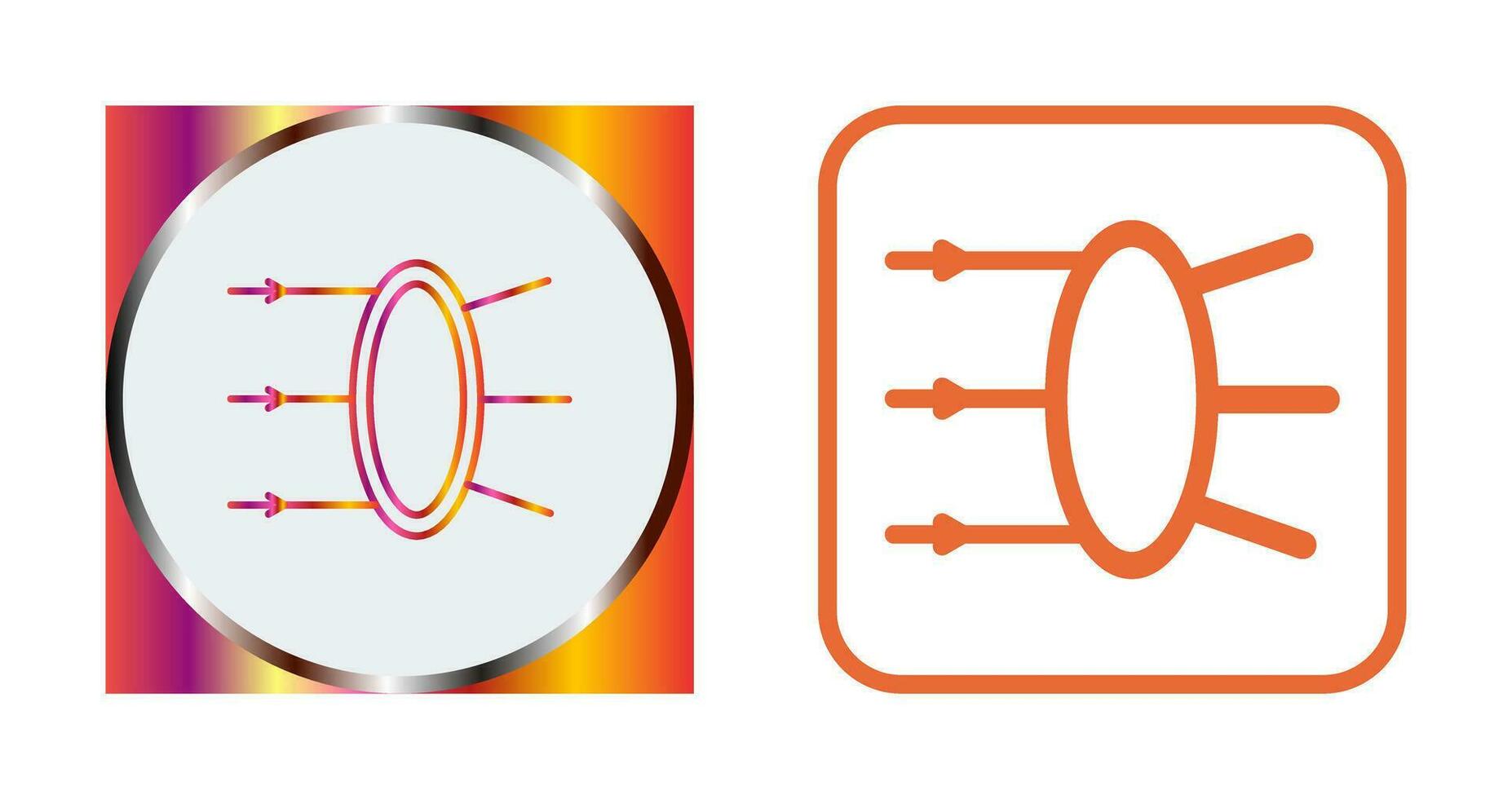 Refraction Vector Icon
