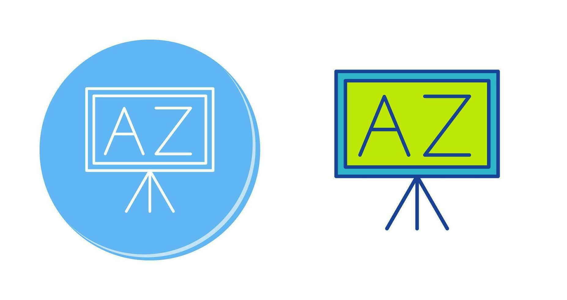 From A To Z Vector Icon