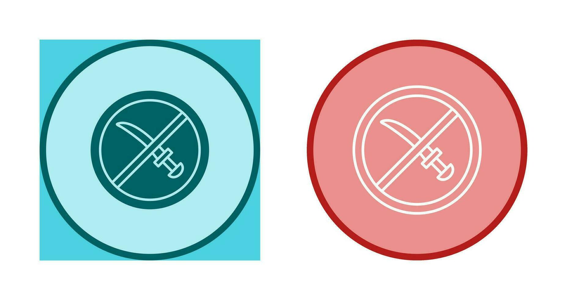 No Weapons Vector Icon