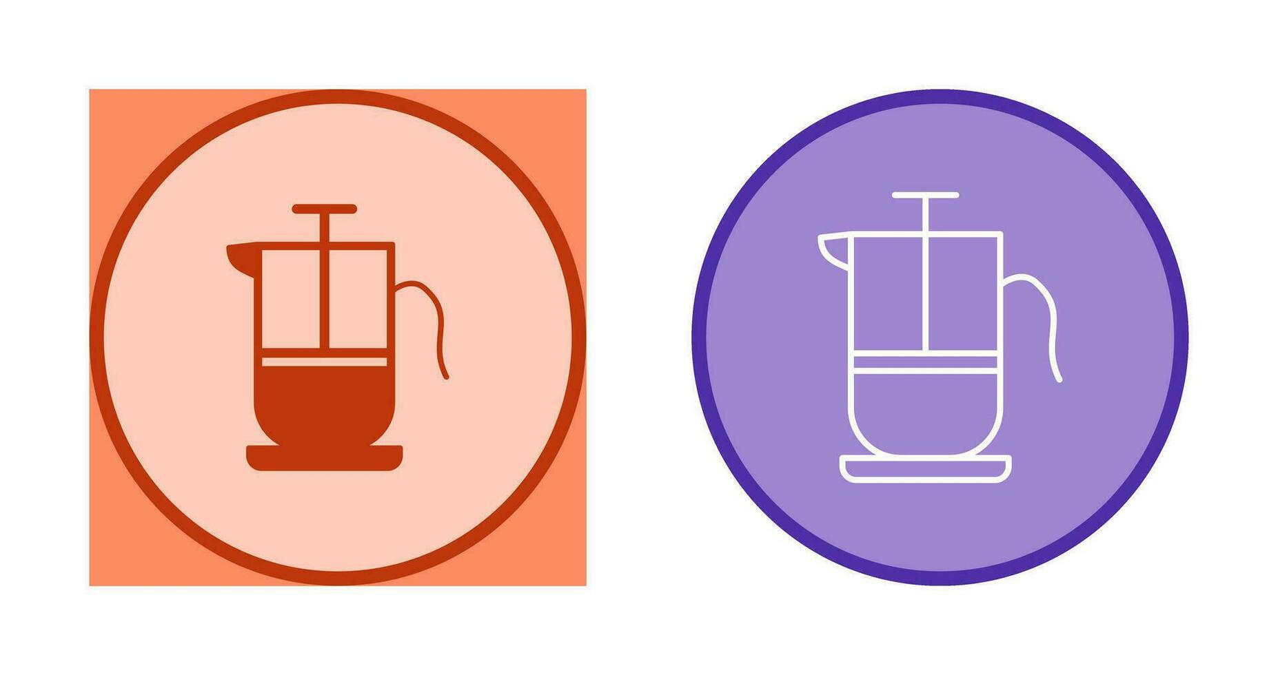 French Press Vector Icon