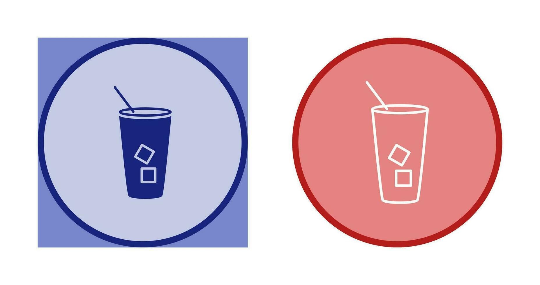 Iced Coffee Vector Icon