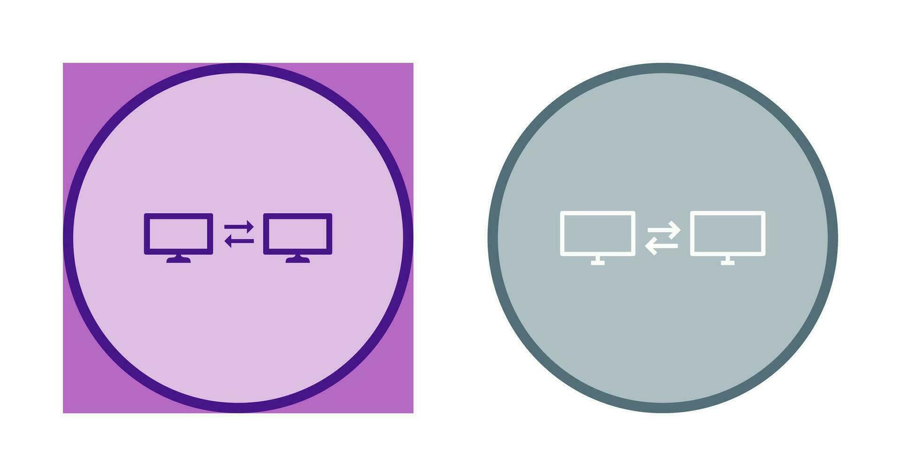 Unique Sharing Systems Vector Icon