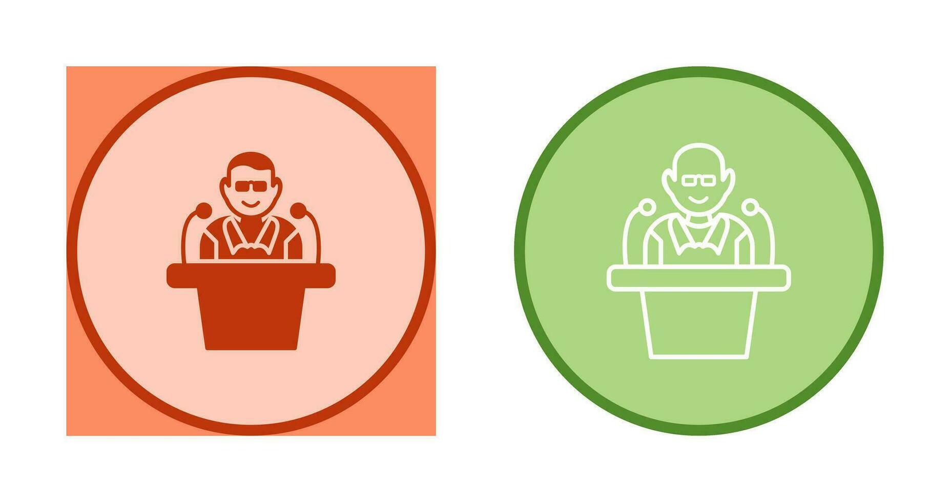 Unique Lecture Vector Icon