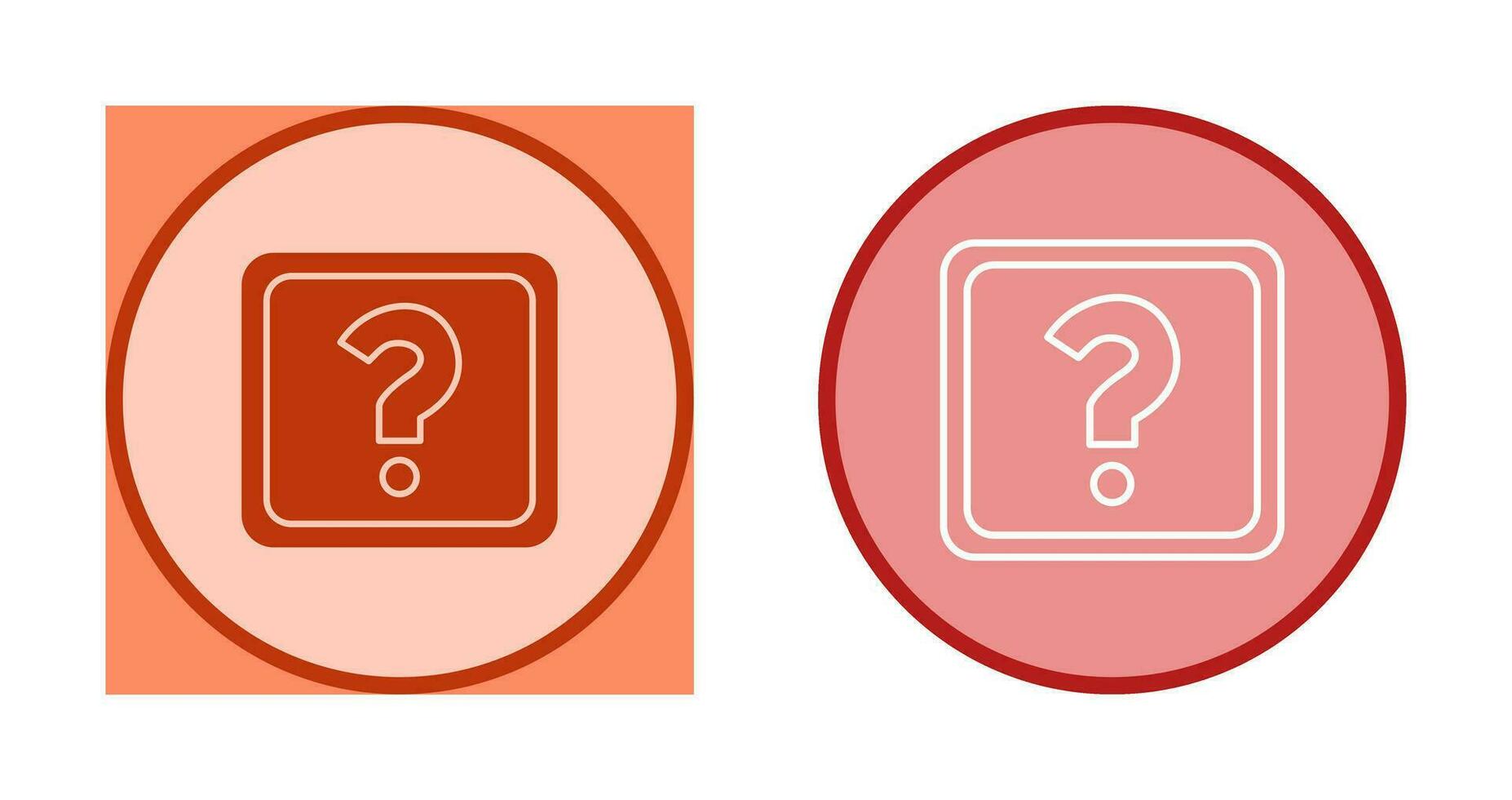 Unique Question Mark Vector Icon