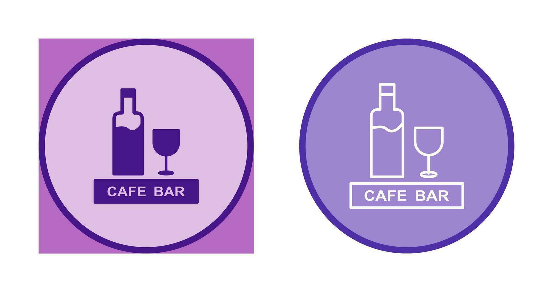 Unique Drinks Cafe Vector Icon