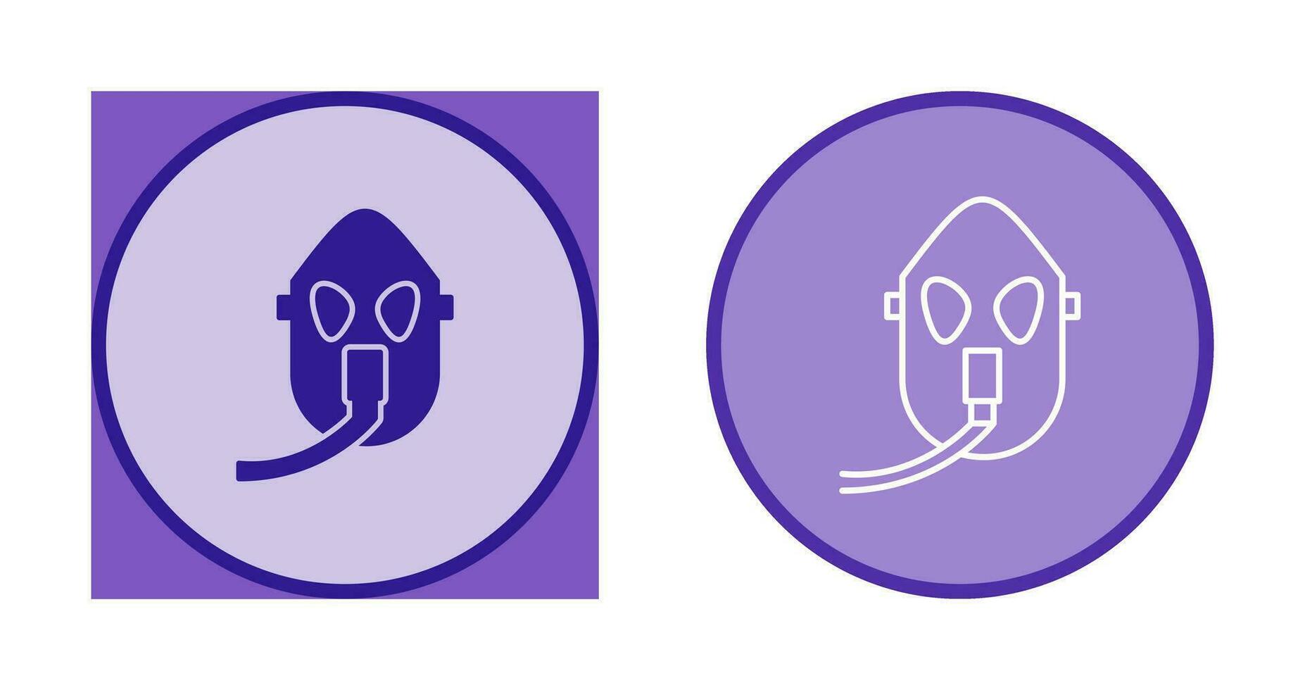 Unique Oxygen Mask Vector Icon