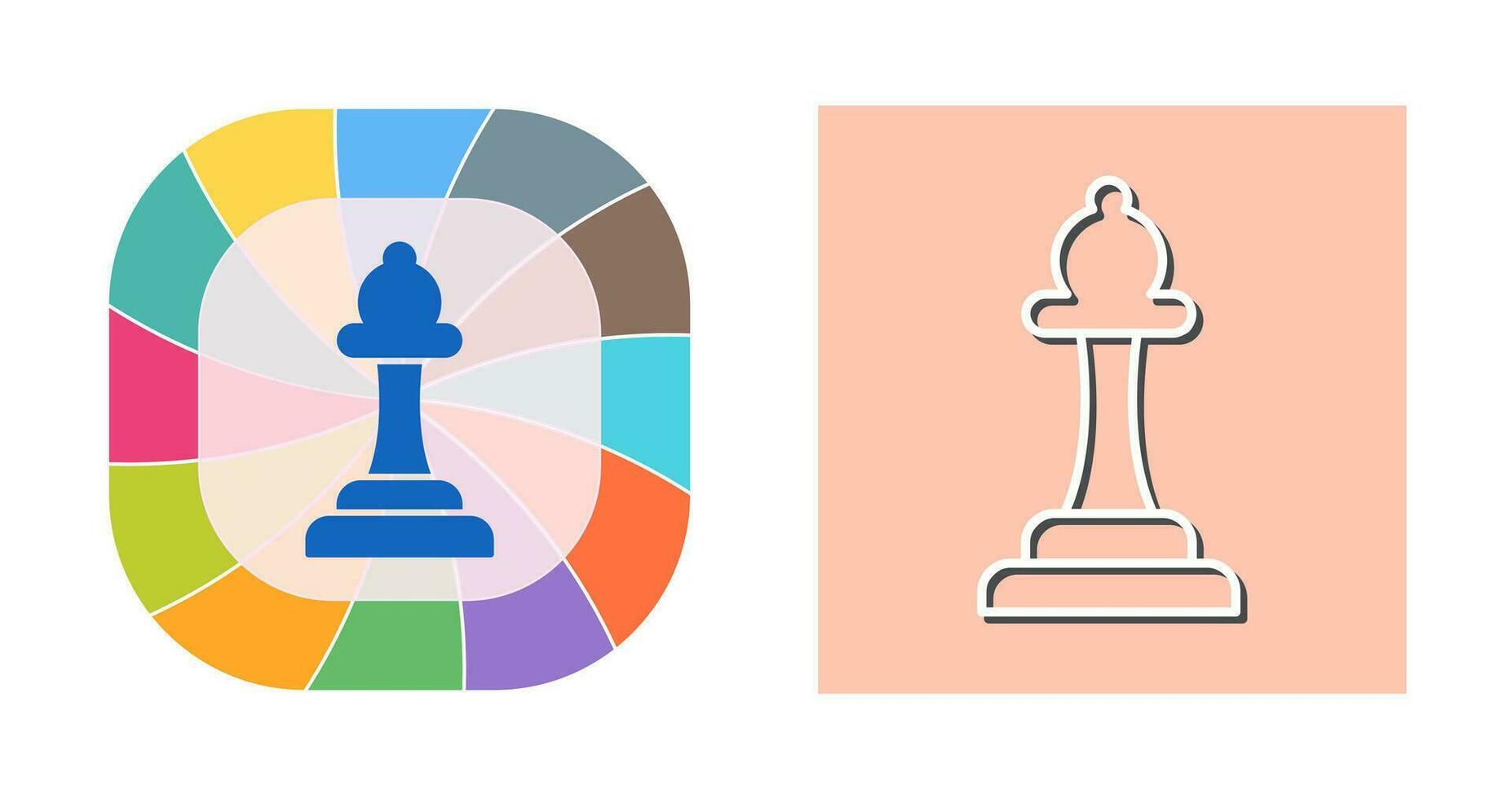 Unique Bishop Vector Icon