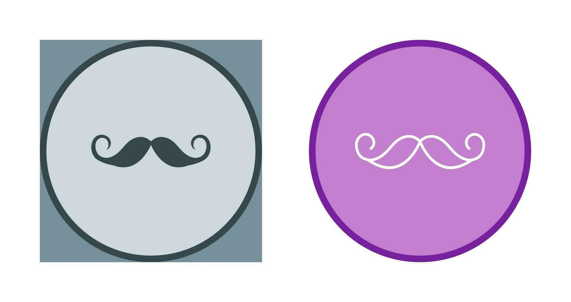 icono de vector de bigote