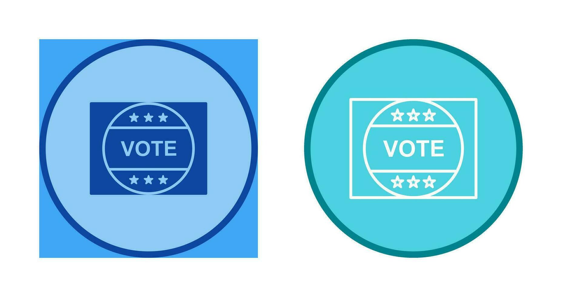 Vote Sticker Vector Icon