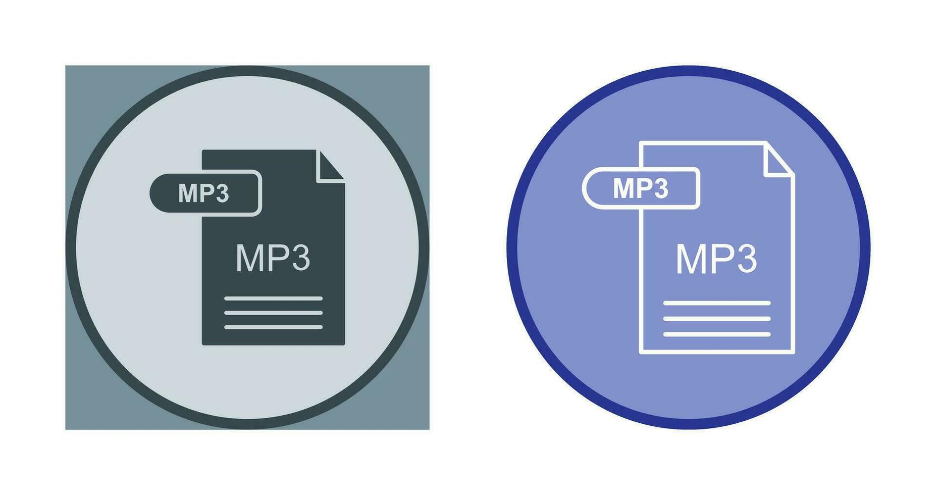 icono de vector de mp3