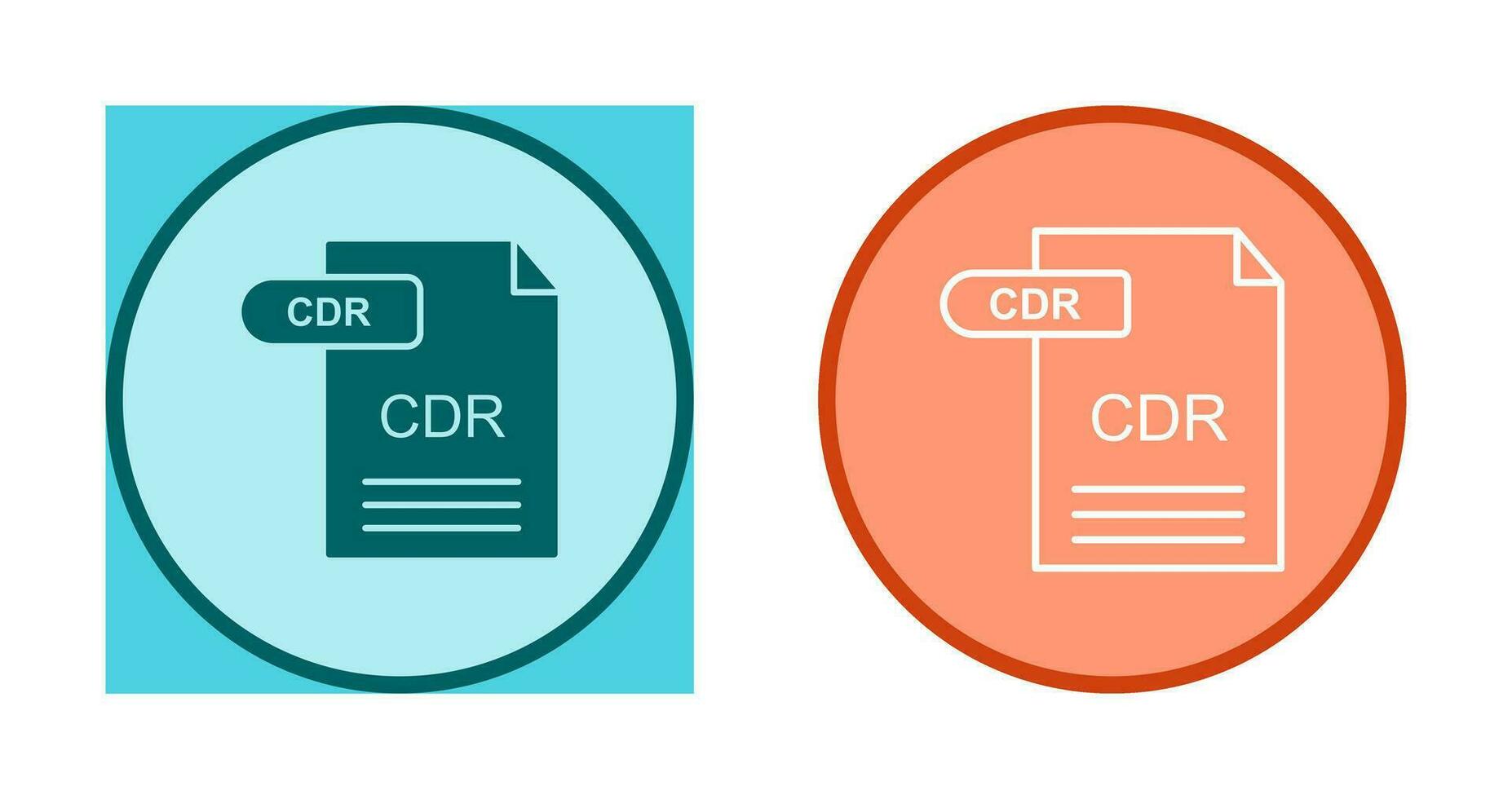 CDR Vector Icon