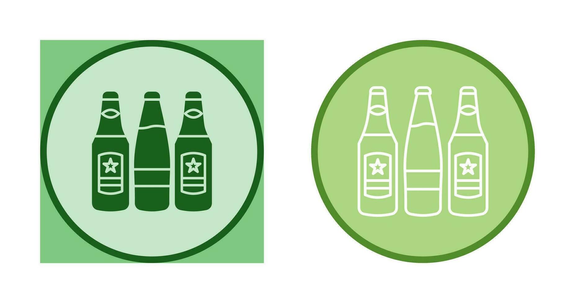 Beer Bottles Vector Icon