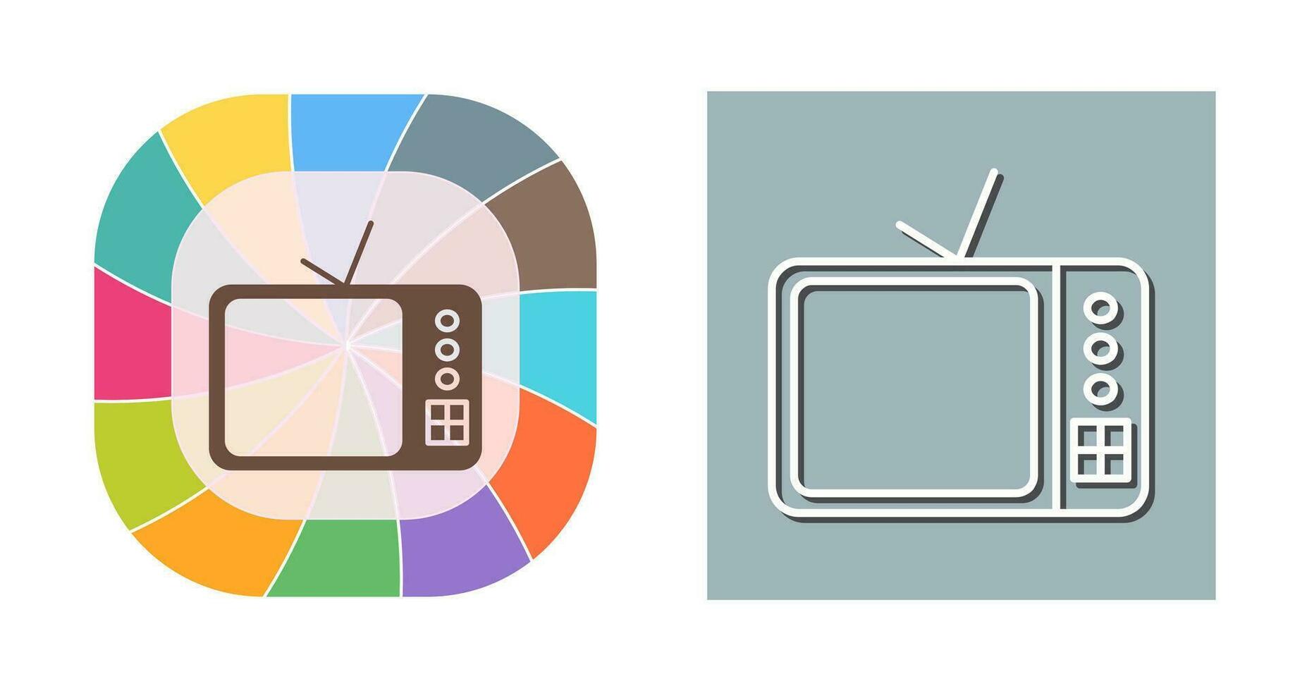 icono de vector de televisor