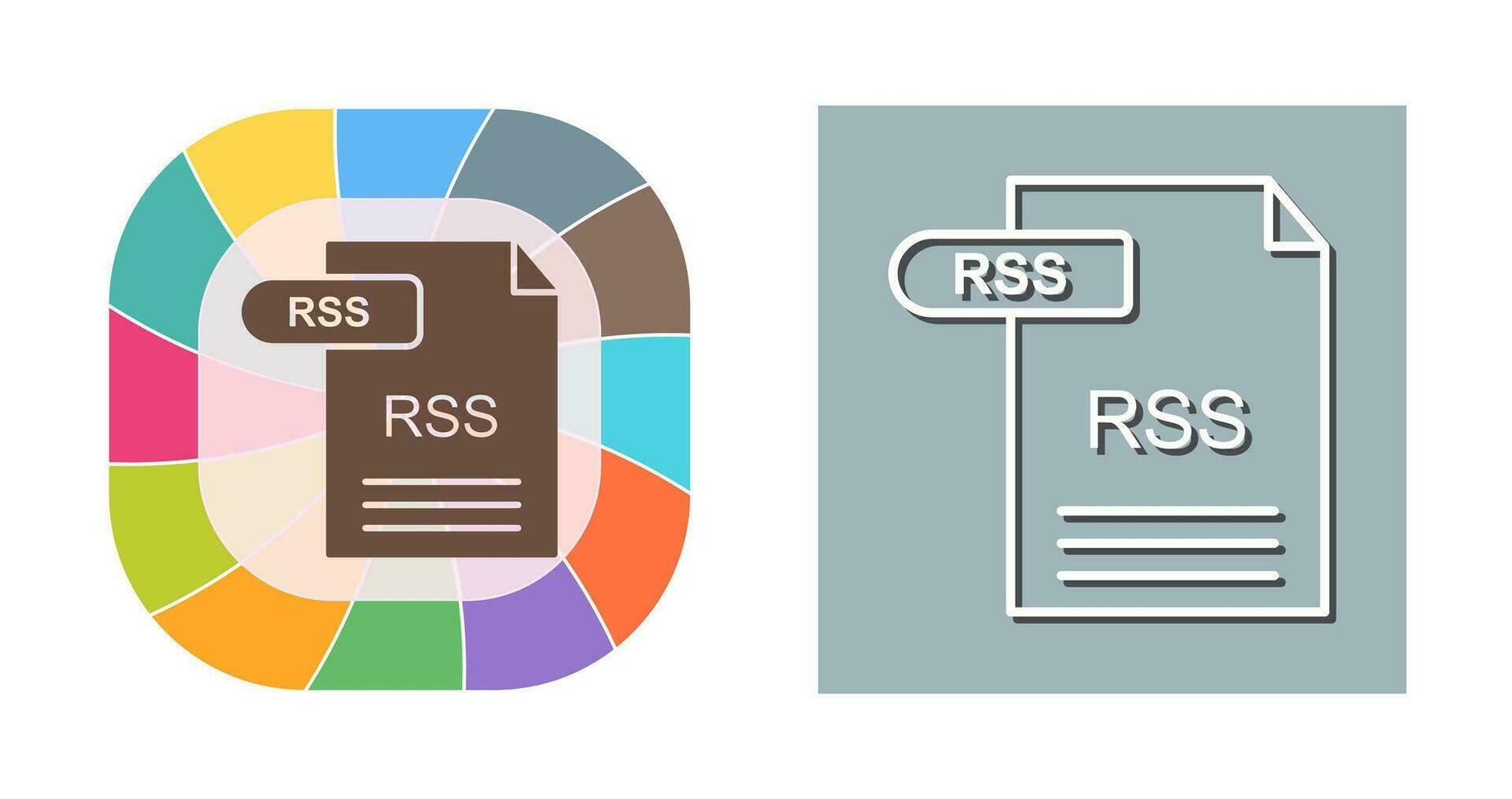 icono de vector de rss