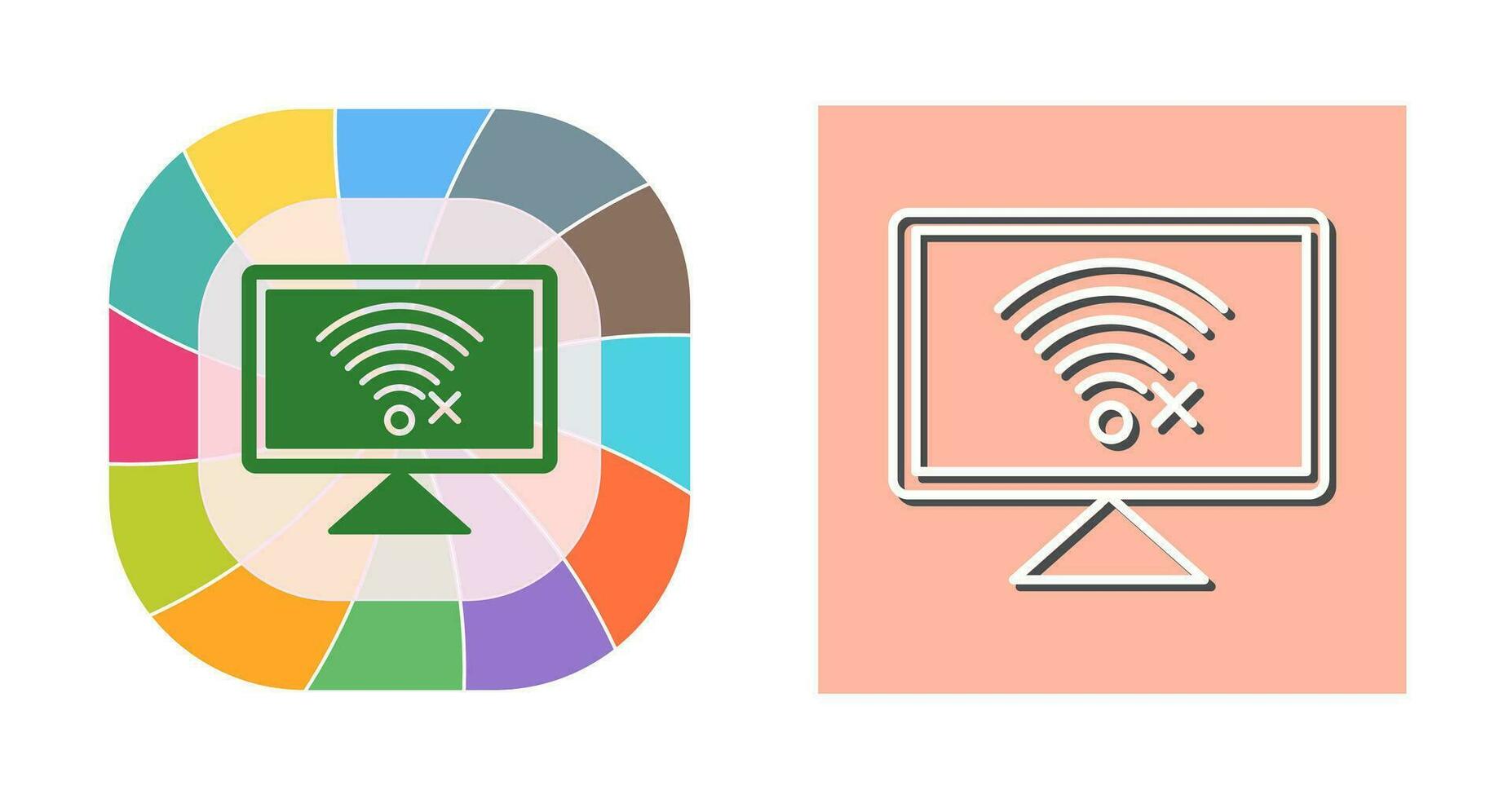 Disconnected Network Vector Icon