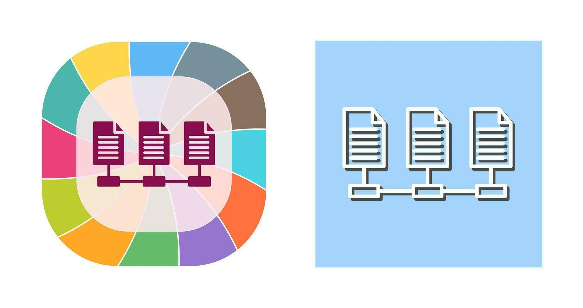 Network Files Vector Icon