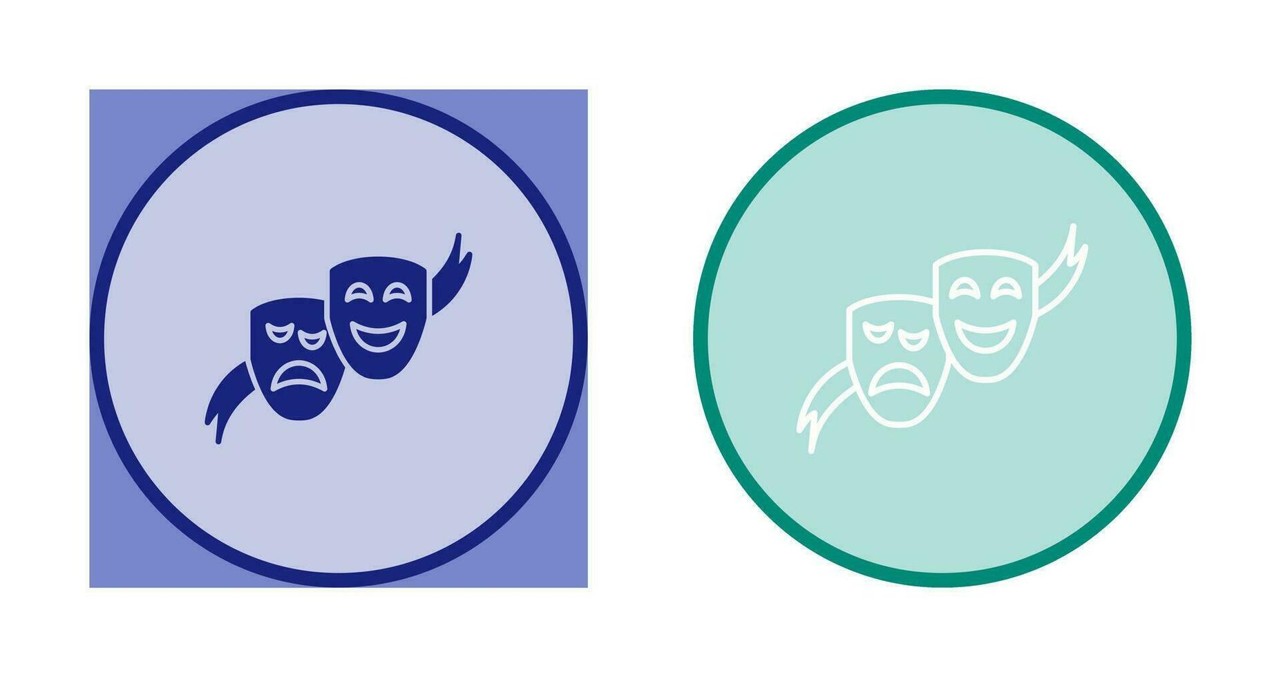 Theater Masks Vector Icon