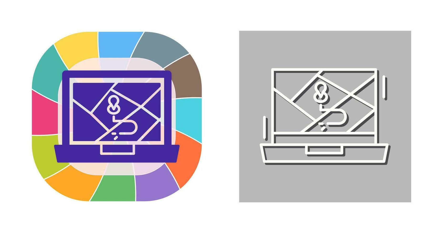 Google Map Vector Icon