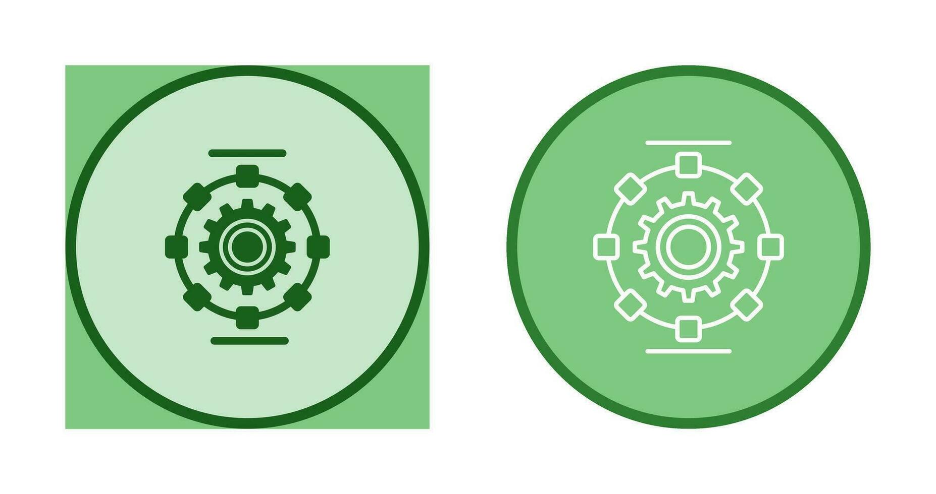 Automated Process Vector Icon