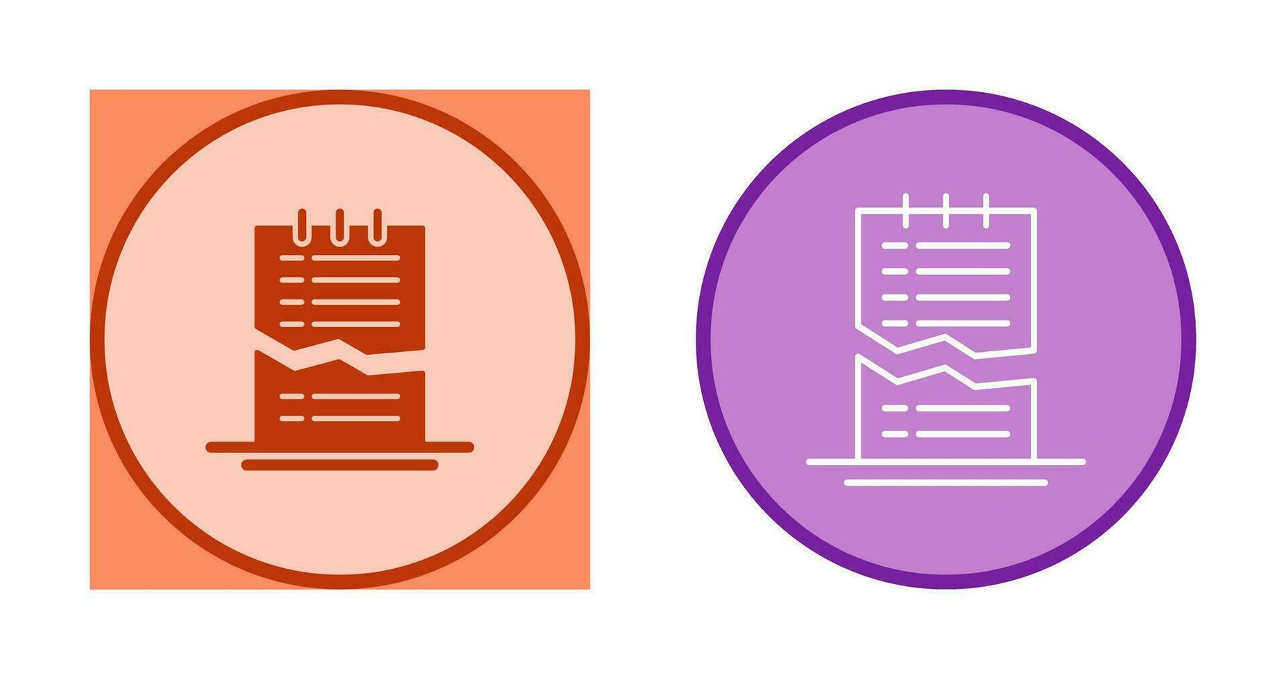 Corrupted List Vector Icon