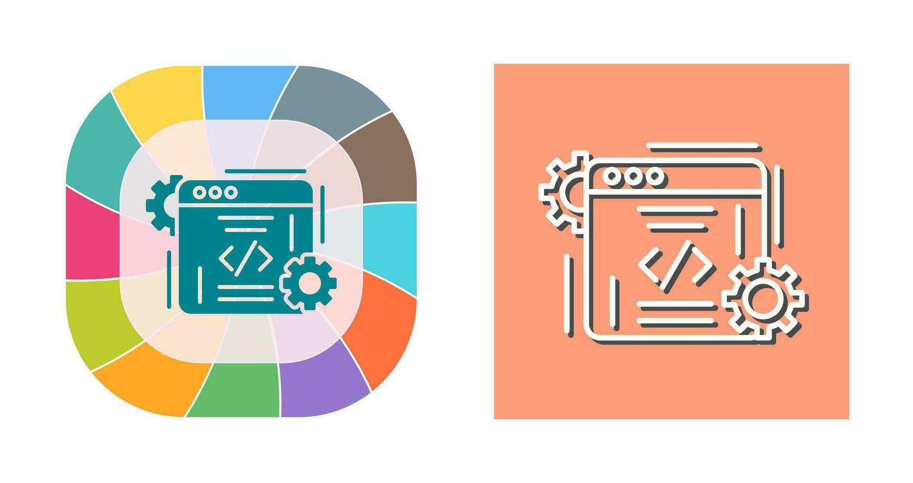 icono de vector de codificación