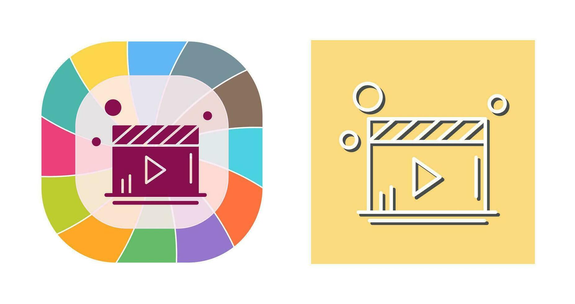 Video Player Vector Icon