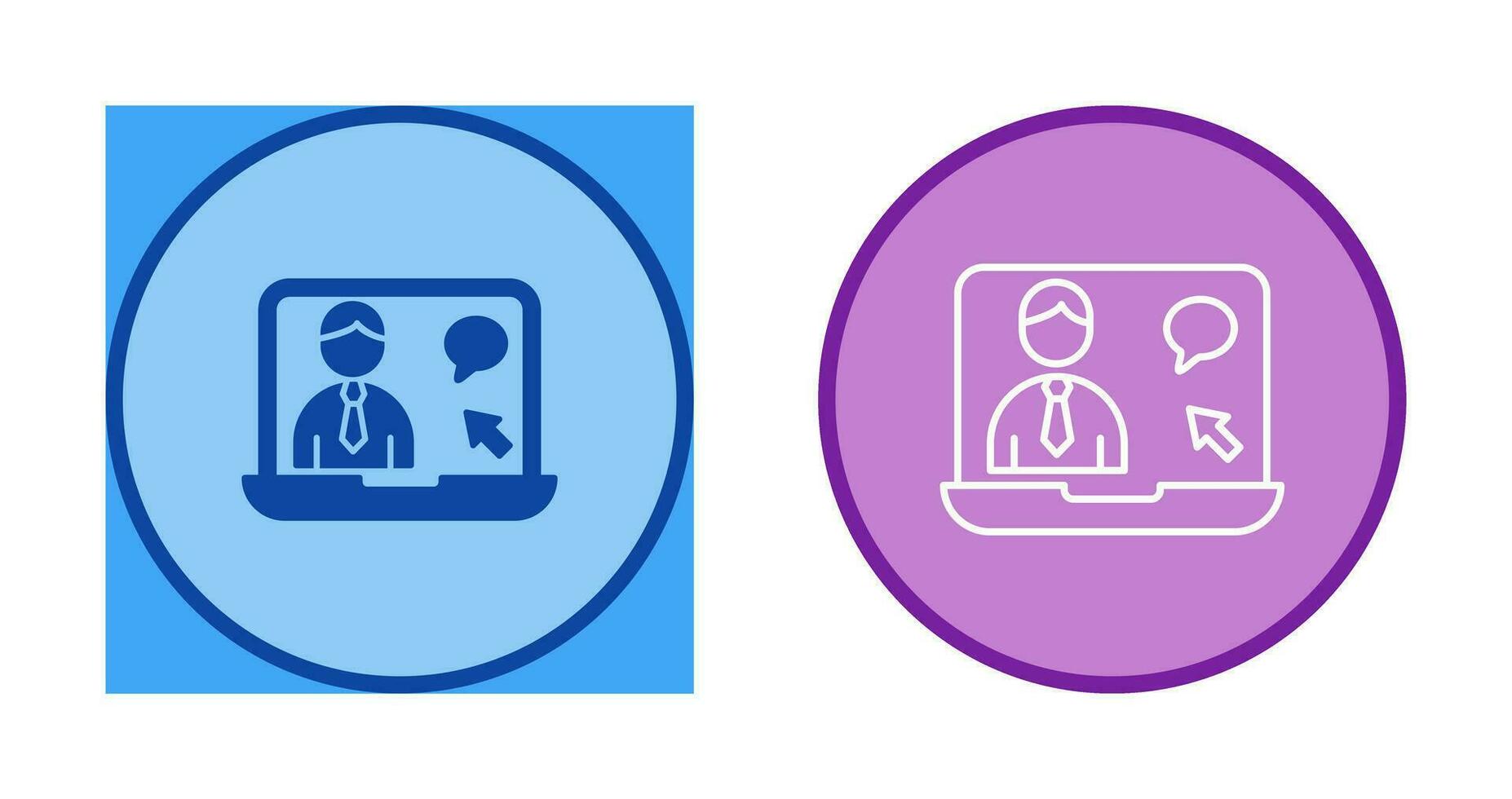 Online Interview Vector Icon