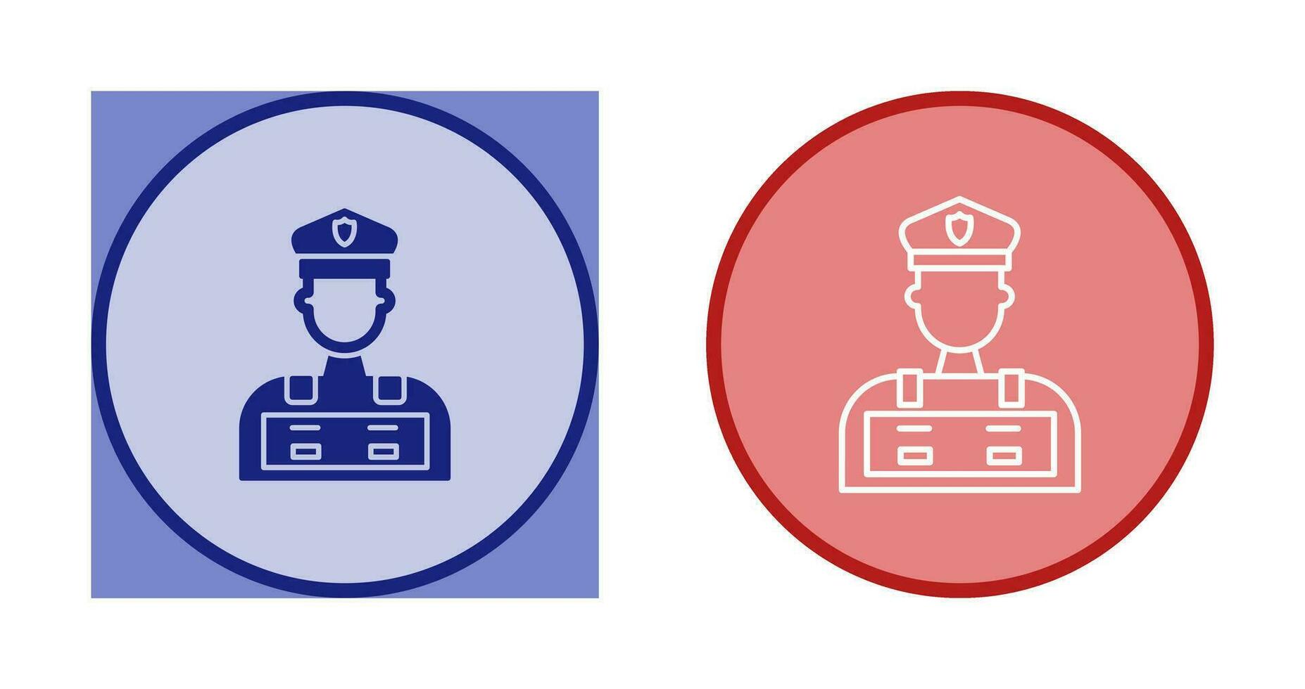 Police Man Vector Icon