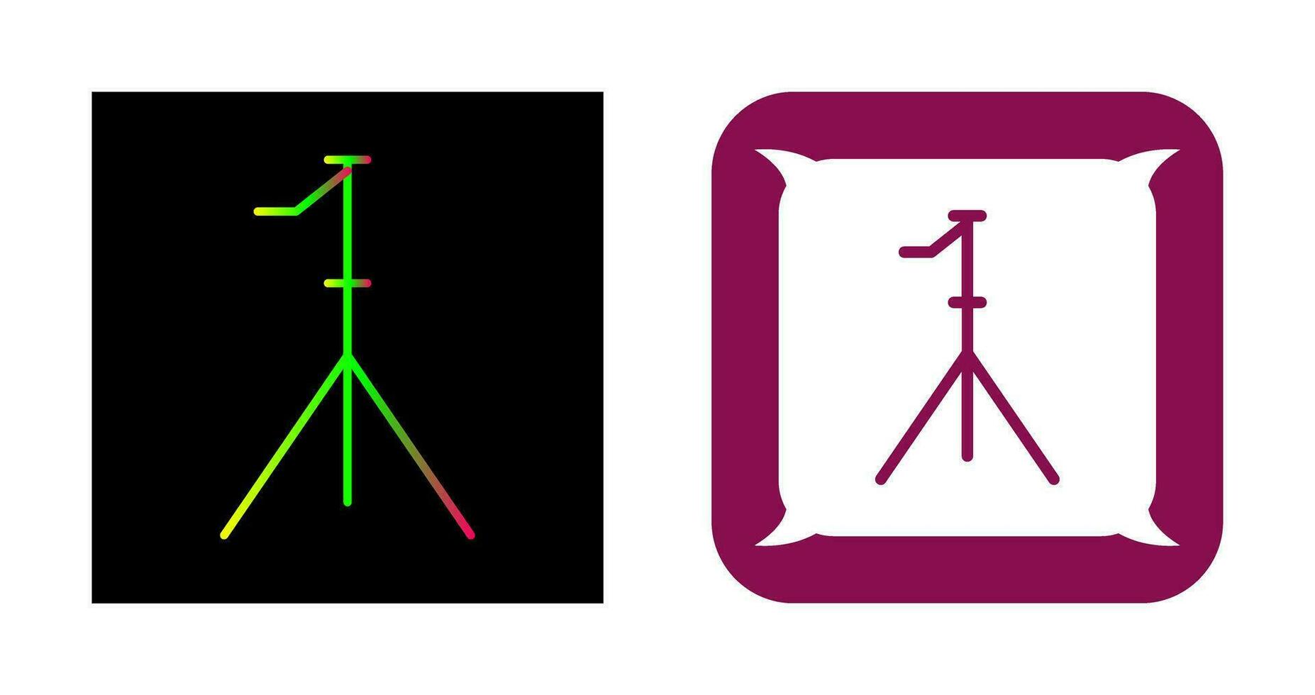 Unique Stand Vector Icon