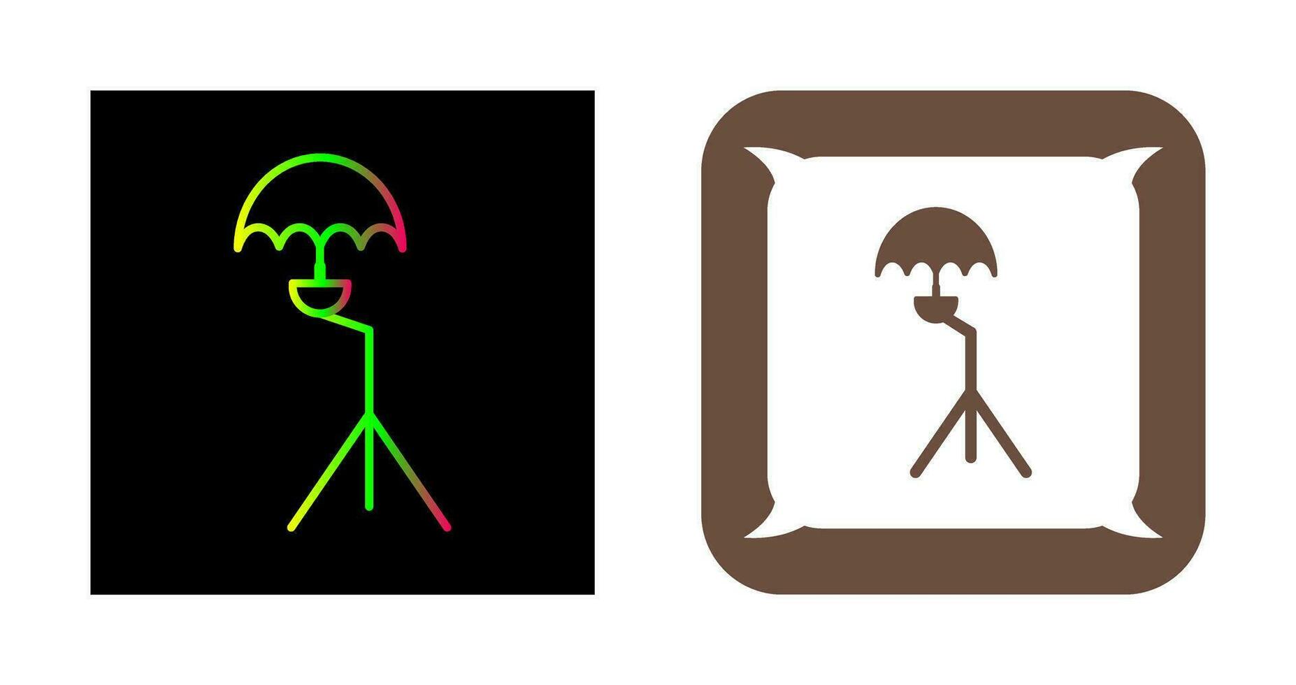 Unique Umbrella Stand Vector Icon