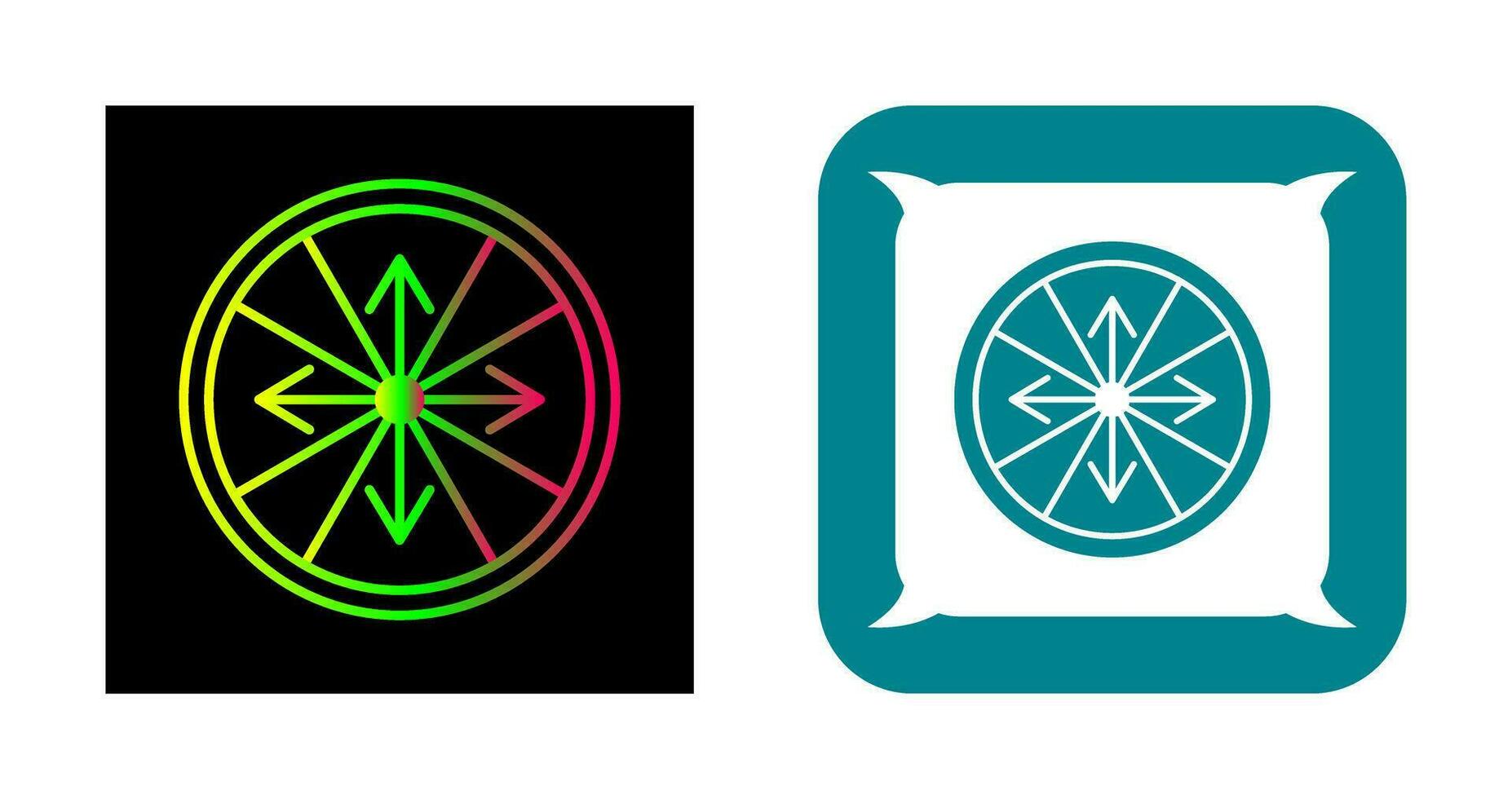 Roulette with Arrow Vector Icon