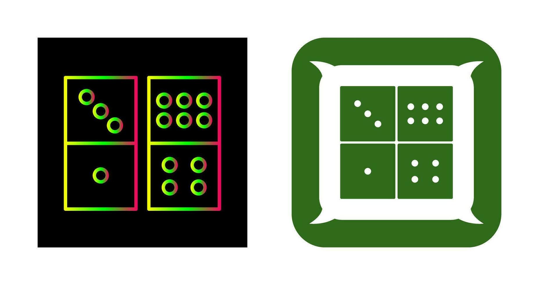 Domino Game Vector Icon