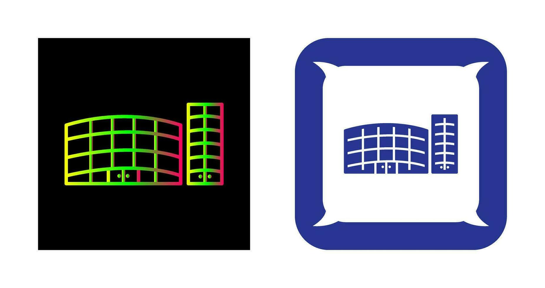 Unique Shopping Mall Vector Icon