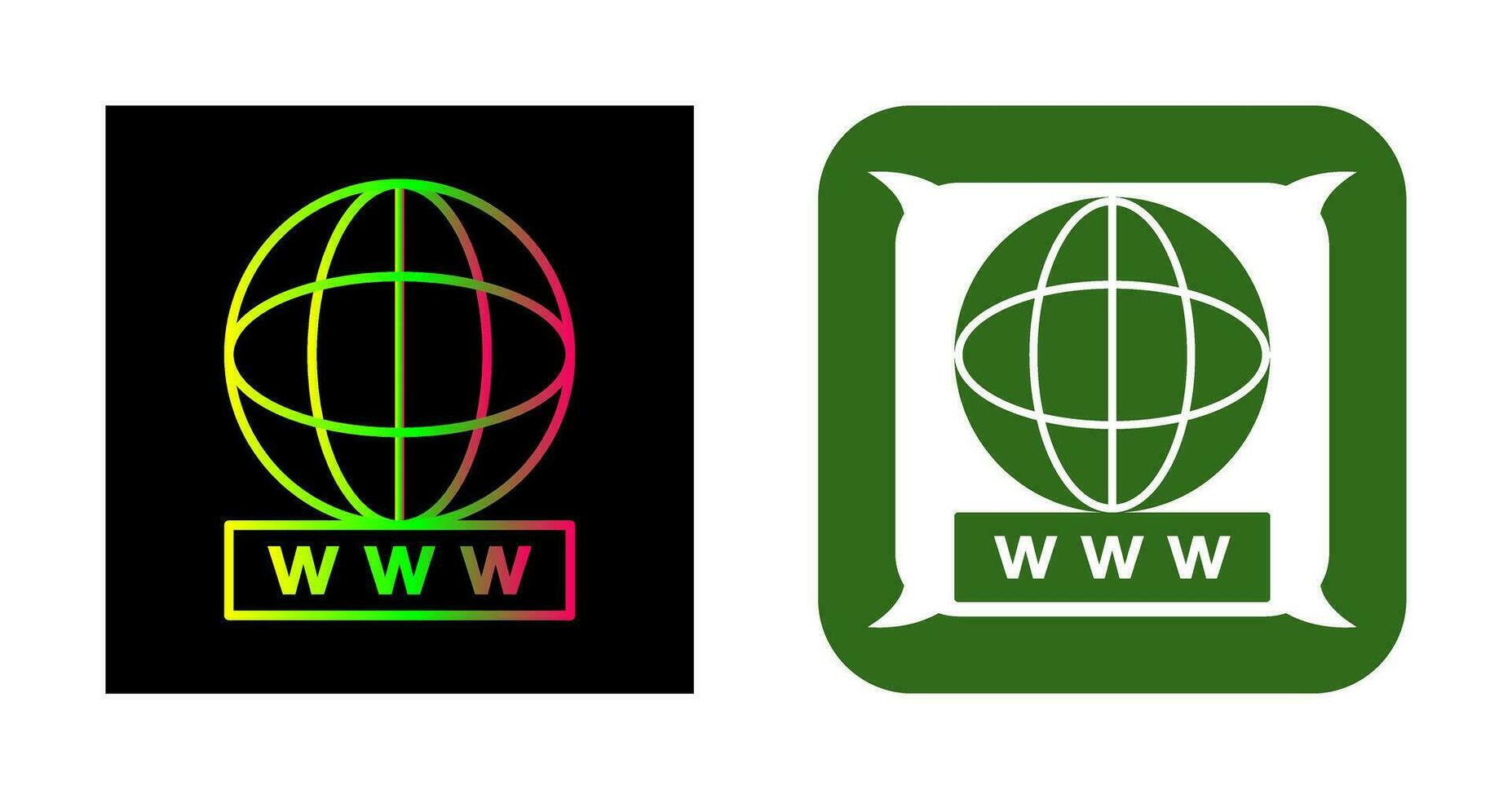 Unique World Wide Web Vector Icon