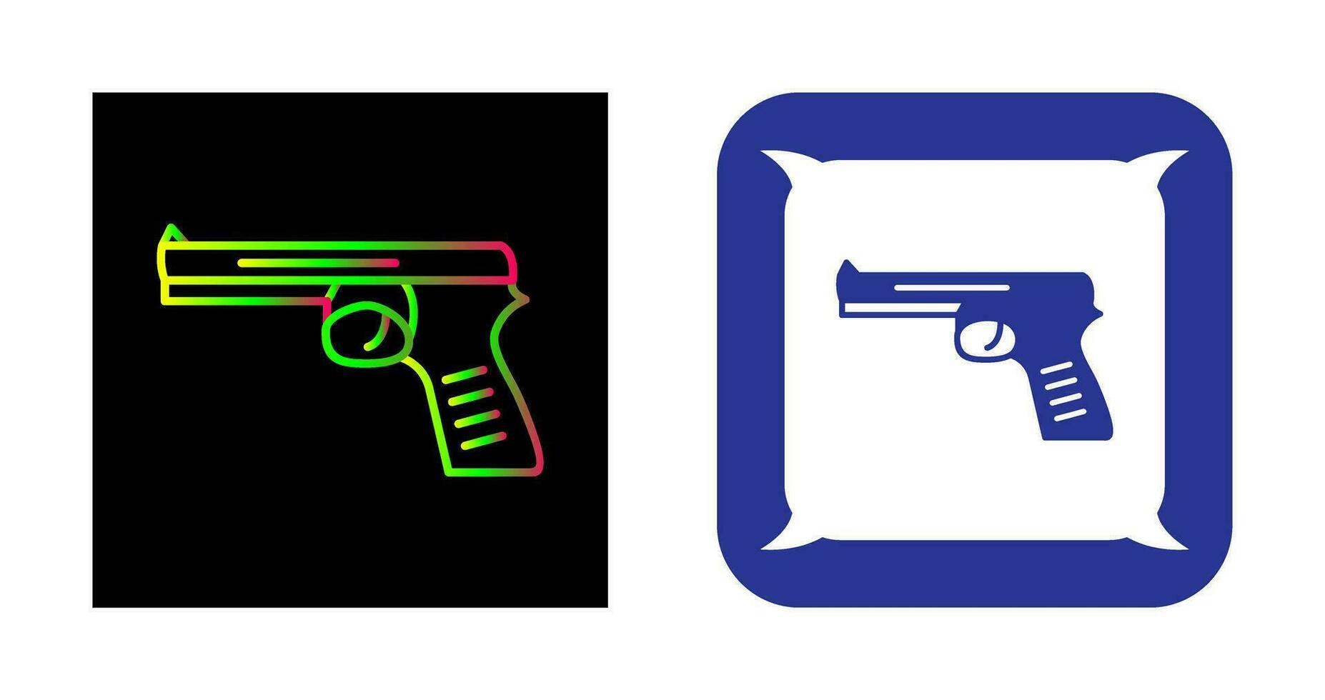 Unique Pistol Vector Icon