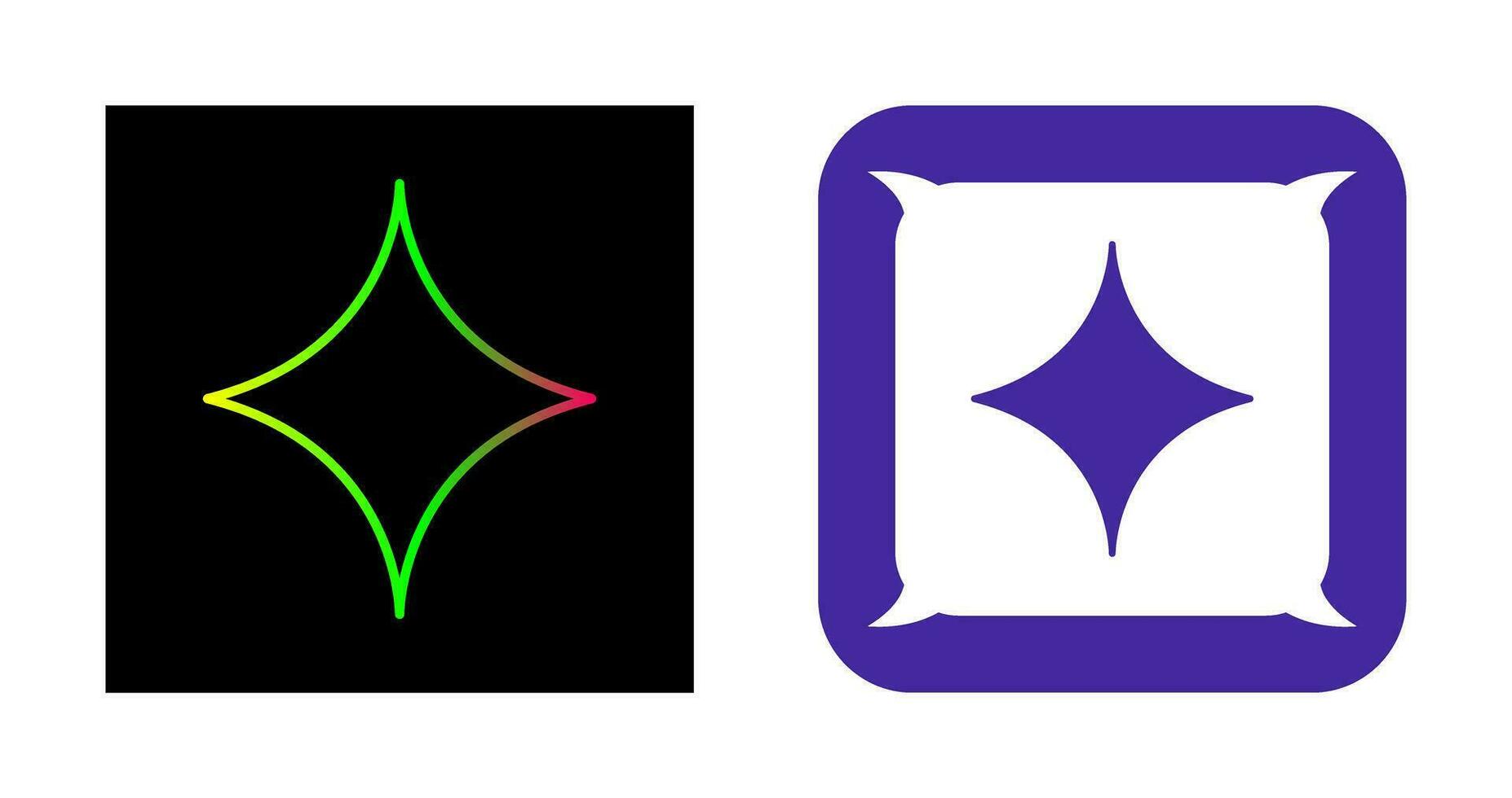 Unique Diamond Vector Icon