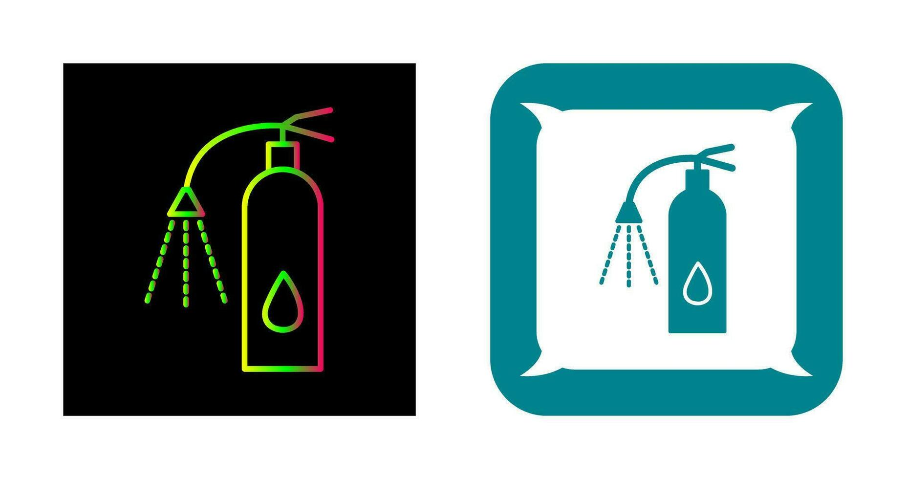 Unique Using Extinguisher Vector Icon