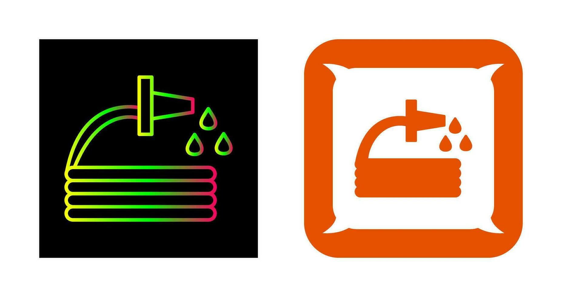 Unique Water Hose Vector Icon