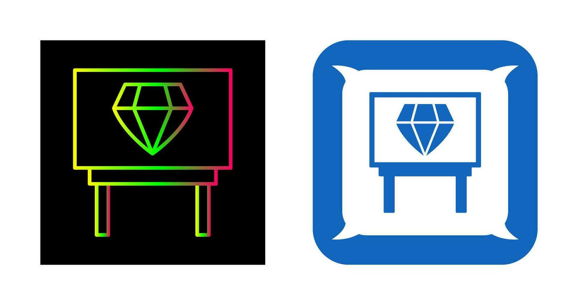 Diamond Exhibit Vector Icon