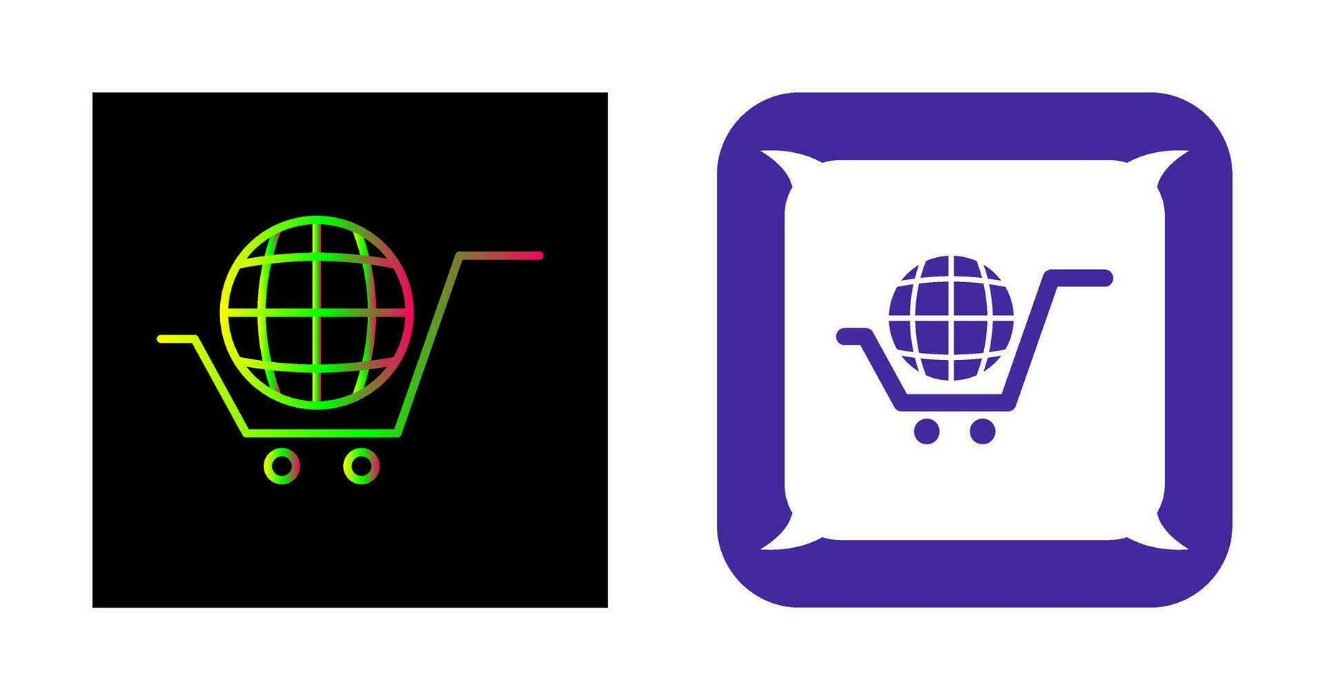 Global Shopping Vector Icon