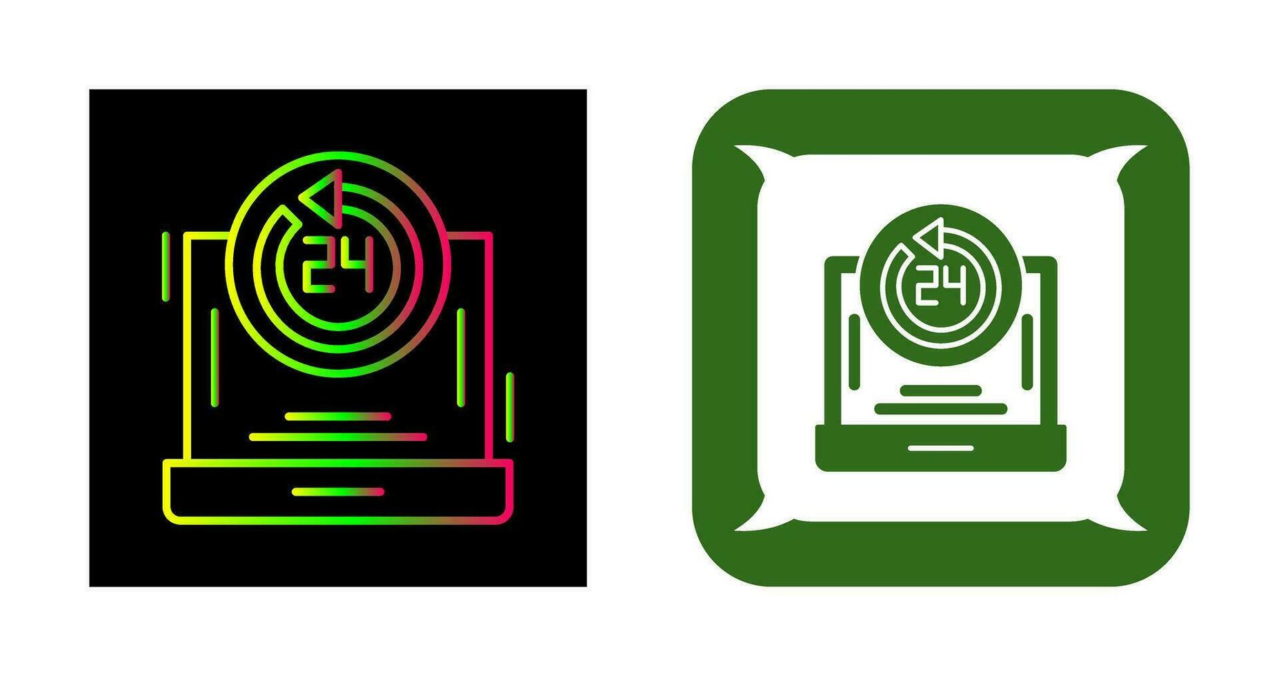 24h Support Vector Icon