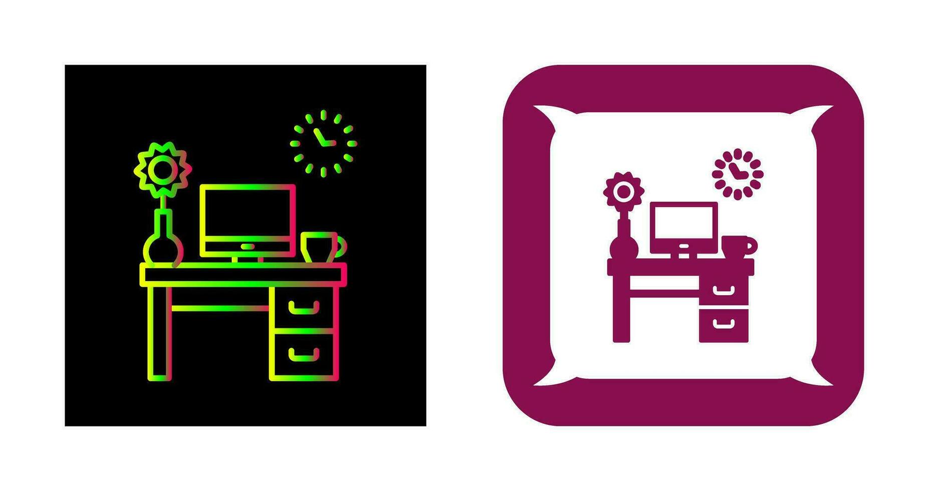 Work Table Vector Icon