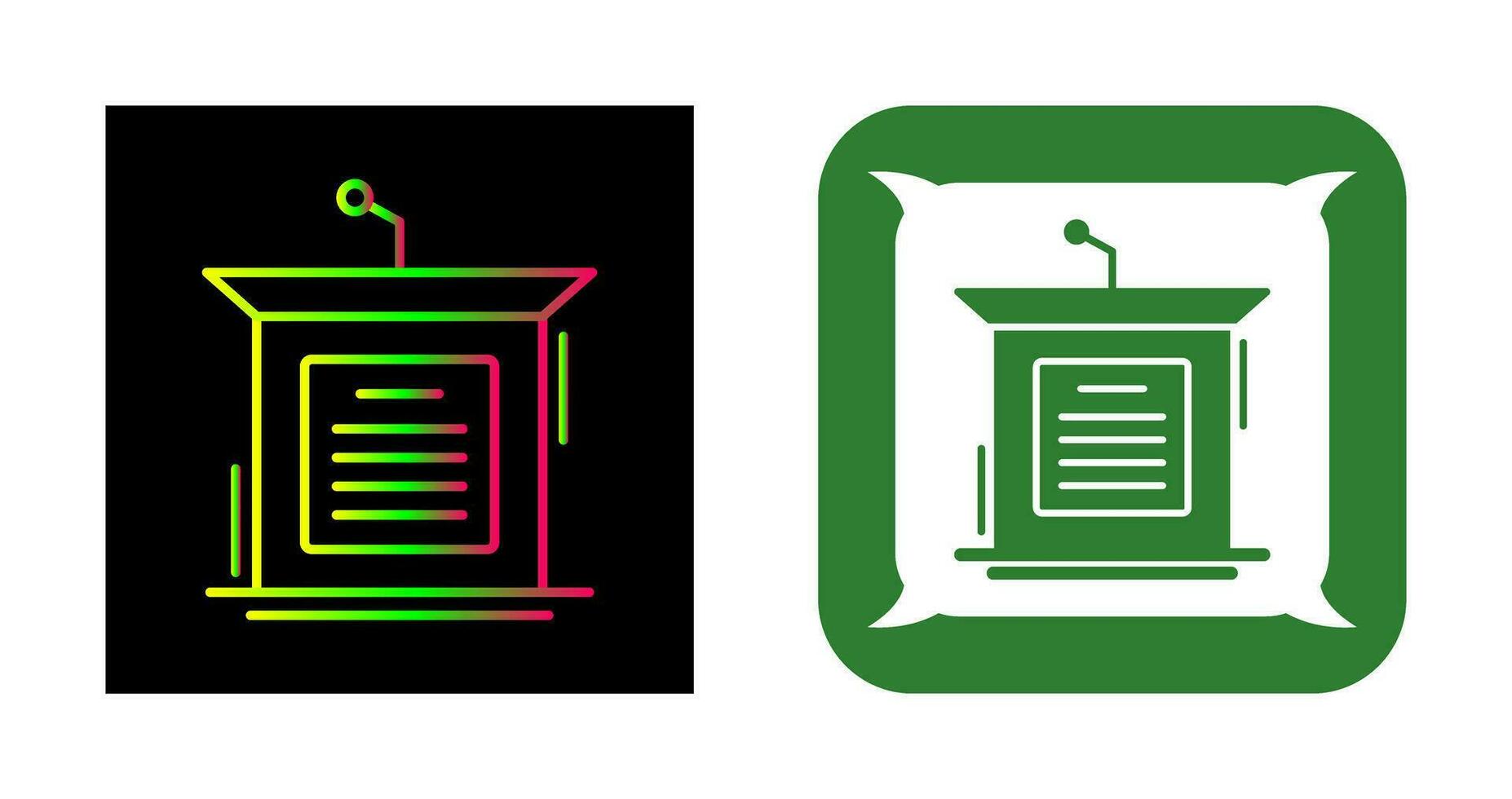 Podium Vector Icon