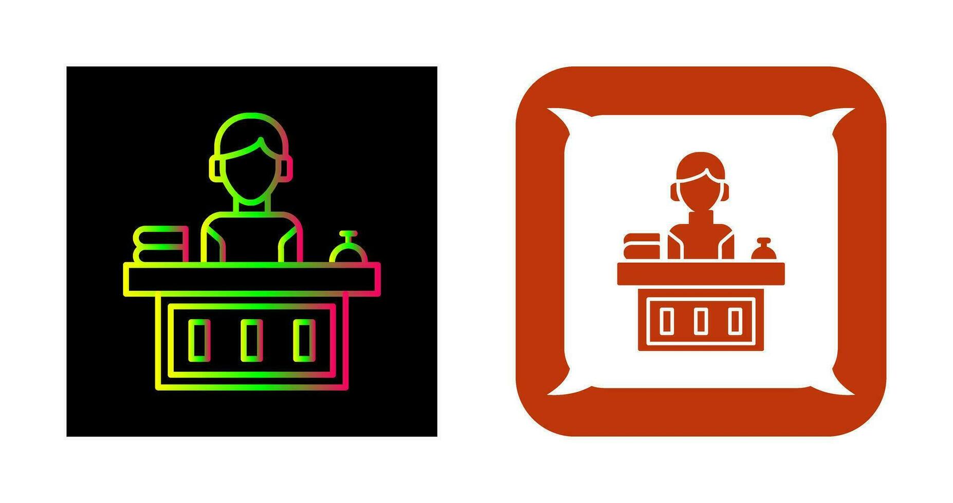 Office Reception Vector Icon
