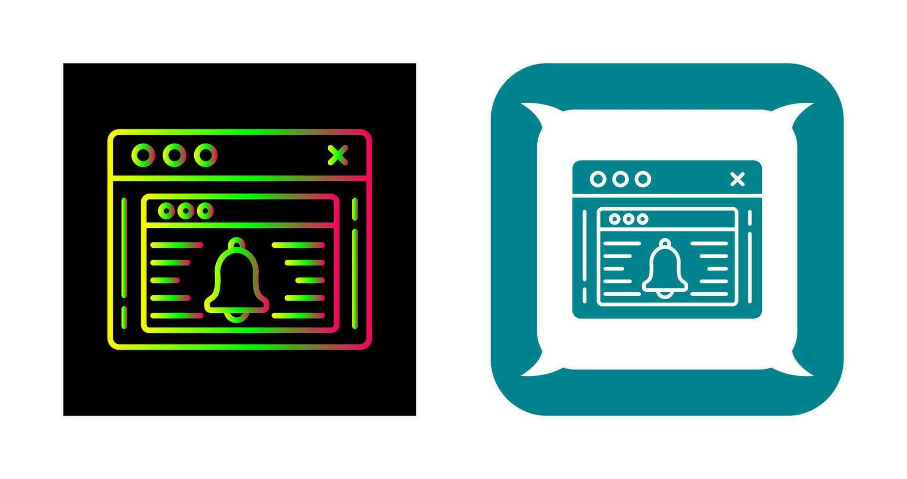 icono de vector de notificación