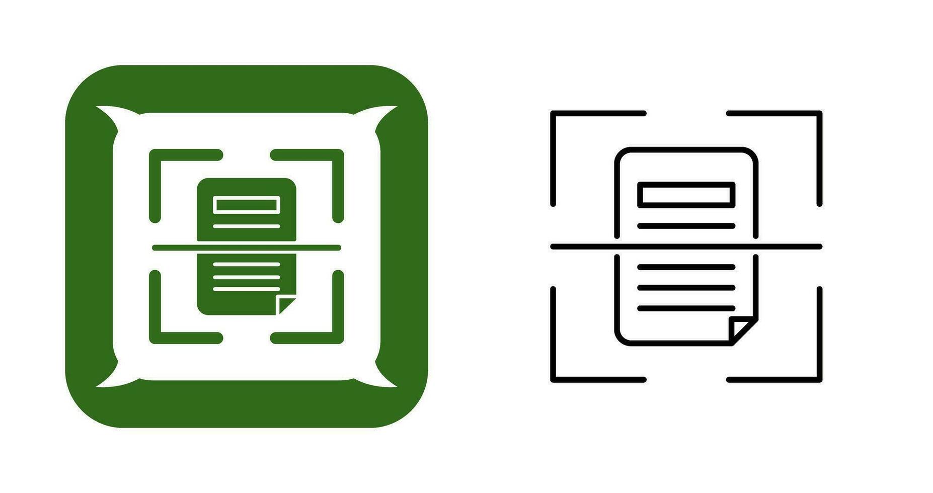 Scan Vector Icon