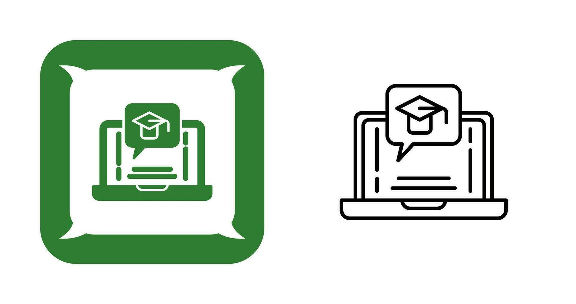 E Learning Vector Icon